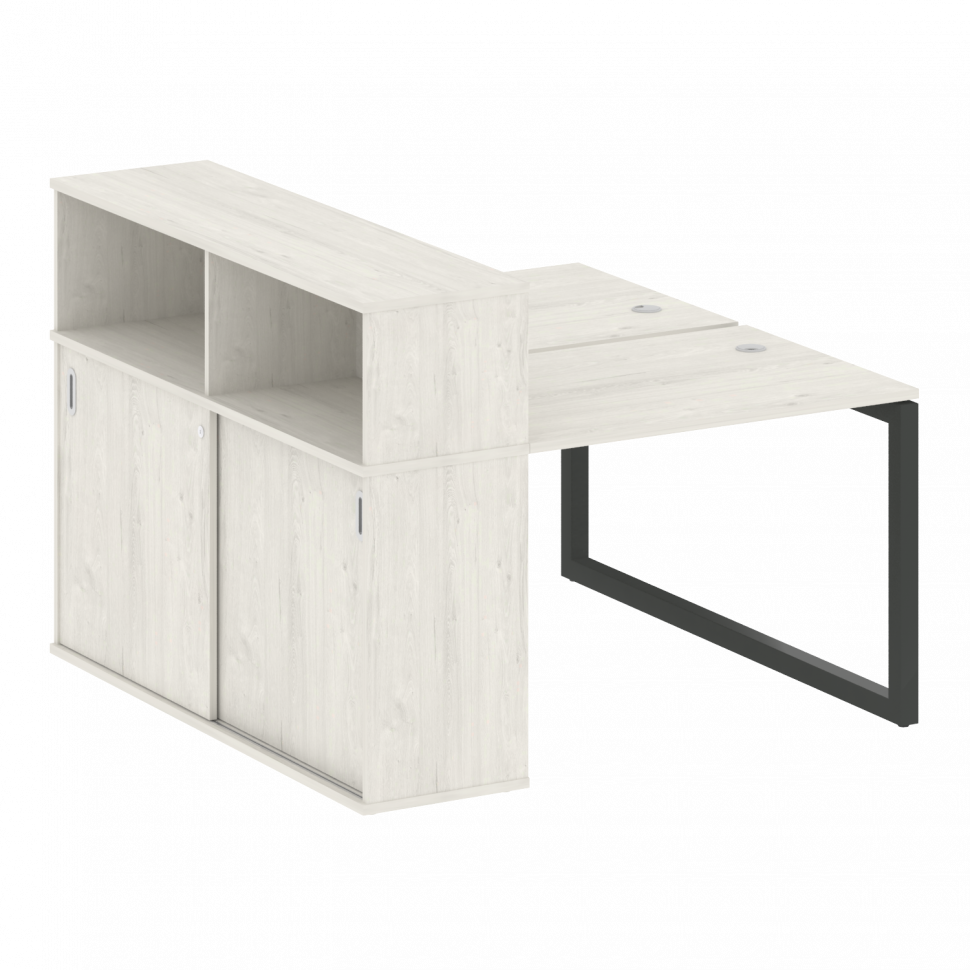 Metal System Quattro Рабочая станция с шкафом-купе на О-образном м/к 50БО.РС-СШК-2.1 Т Дуб Наварра/М Metal System Quattro Рабочая станция с шкафом-купе на О-образном м/к 50БО.РС-СШК-2.1 Т Дуб Наварра/М