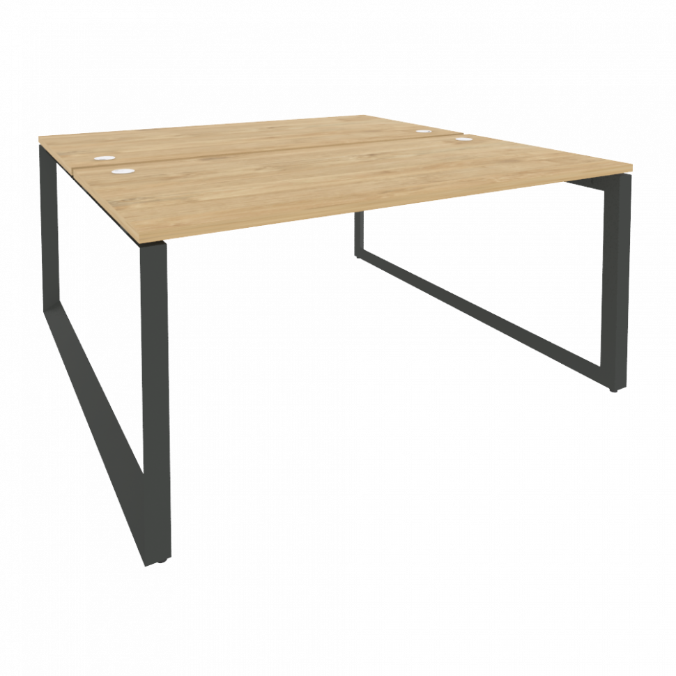 Onix Рабочая станция на О-образном м/к O.MO-D.RS-2.4.8 Тиквуд Светлый/Металл Антрацит 1580*1635*750