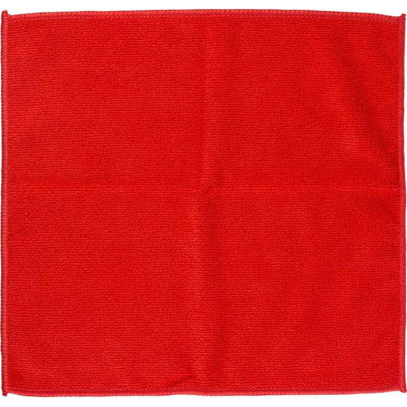 Салфетка хозяйственная из микрофибры универс 280г/м2 30х30см красн