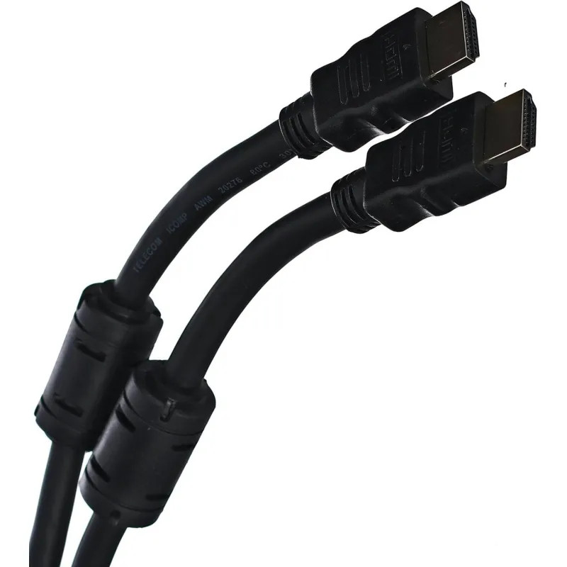 Кабель HDMI-19M-HDMI-19M ver 2.0+3D/Ethern,2 ф-ра 20m Telecom (TCG200F-20M)