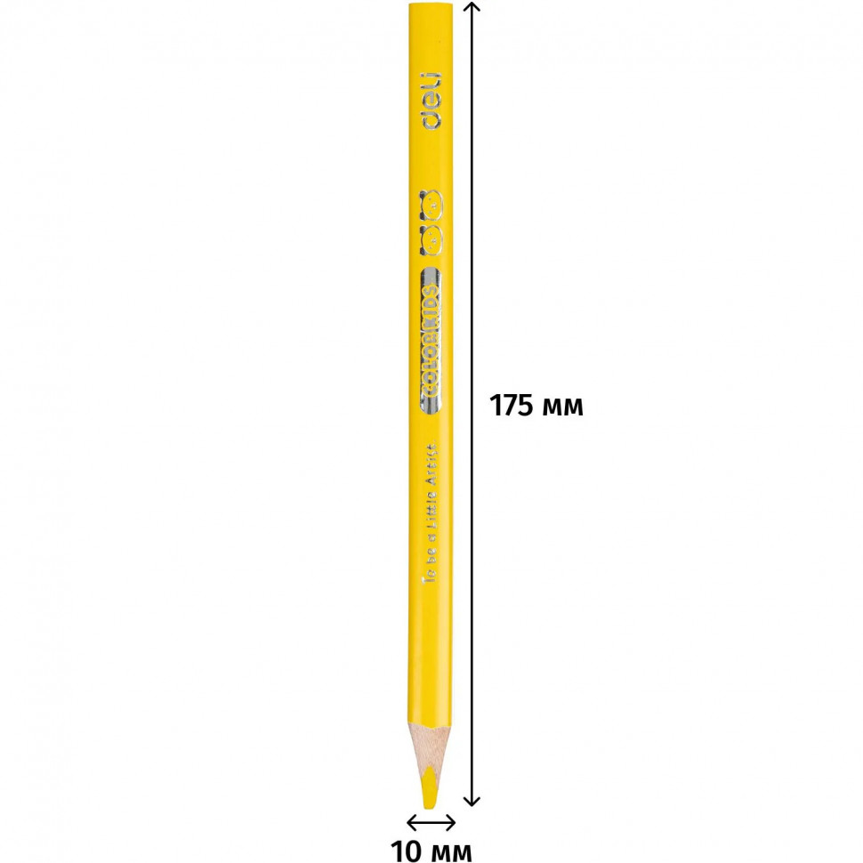 Карандаши цветные Deli EC00660 COLOR KIDS 3-гран. 6цв/наб Jumbo