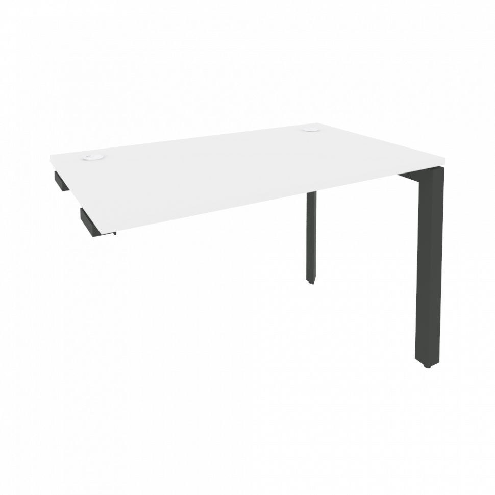 Onix Стол-приставка на П-образном м/к к опорным элементам O.MP-SPR-2.7 Белый Бриллиант/Металл Антрац