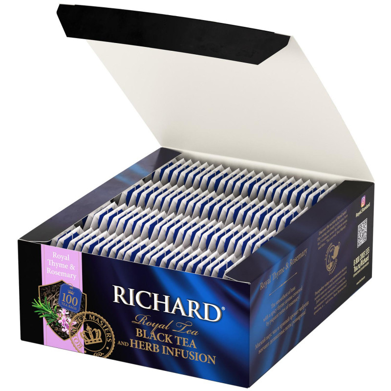 Чай Richard Royal Thyme&amp;Rosemary черный, 100 пак  13938