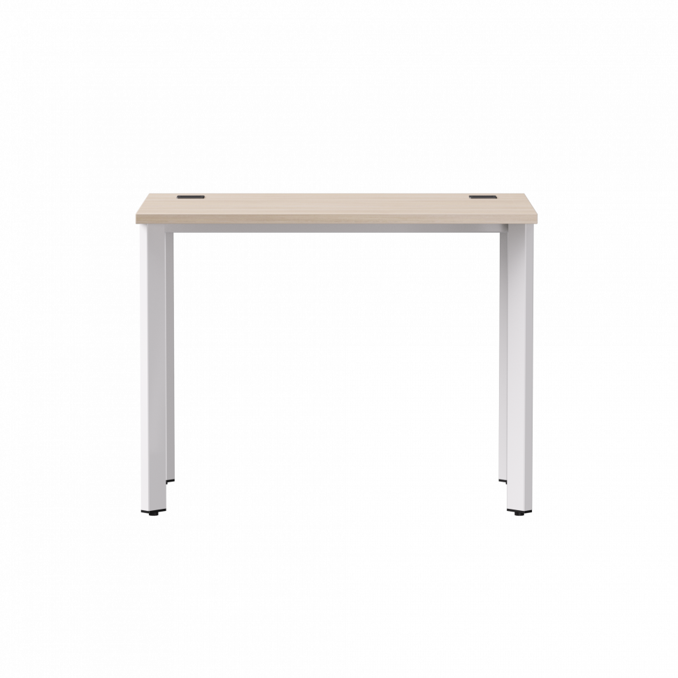 Стол прямой Everprof EVO (ЭВО) на металлокаркасе 980х670х755 мм опоры 45гр Дуб Соната/Белый