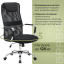Кресло офисное BRABIX "Fit EX-514", с подголовником, хром, черное, 531949