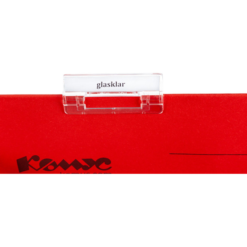 Папка подвесная регистратура Комус красная А4, 25 шт