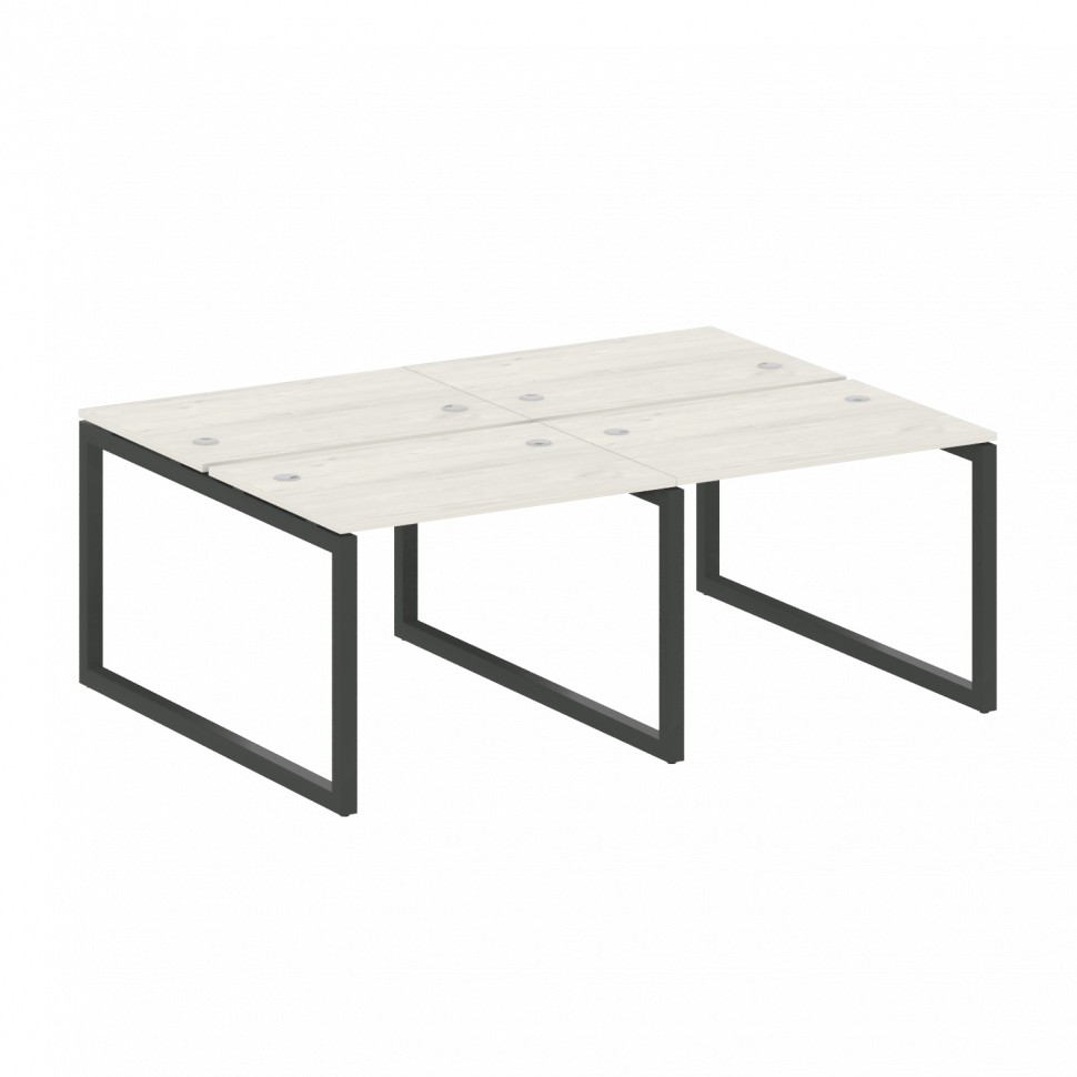 Metal System Quattro Рабочая станция на 4 места на О-образном м/к 50БО.СМ-4.1 Дуб Наварра/Металл Ант