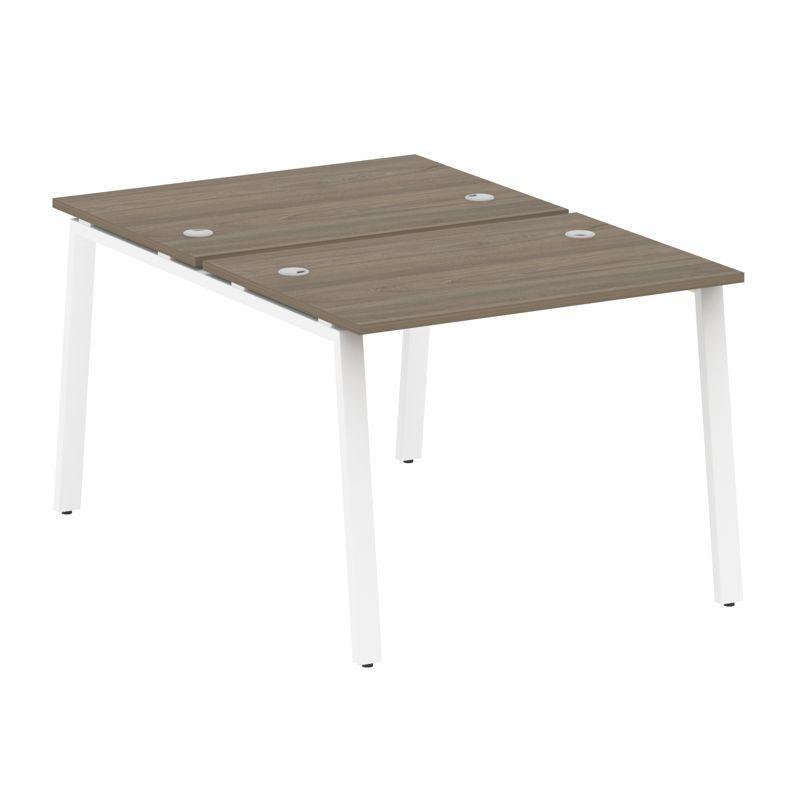 Metal System Рабочая станция на А-образном м/к БА.РАС-СП-2.1 Вяз Благородный/Металл Белый 1000*1475*