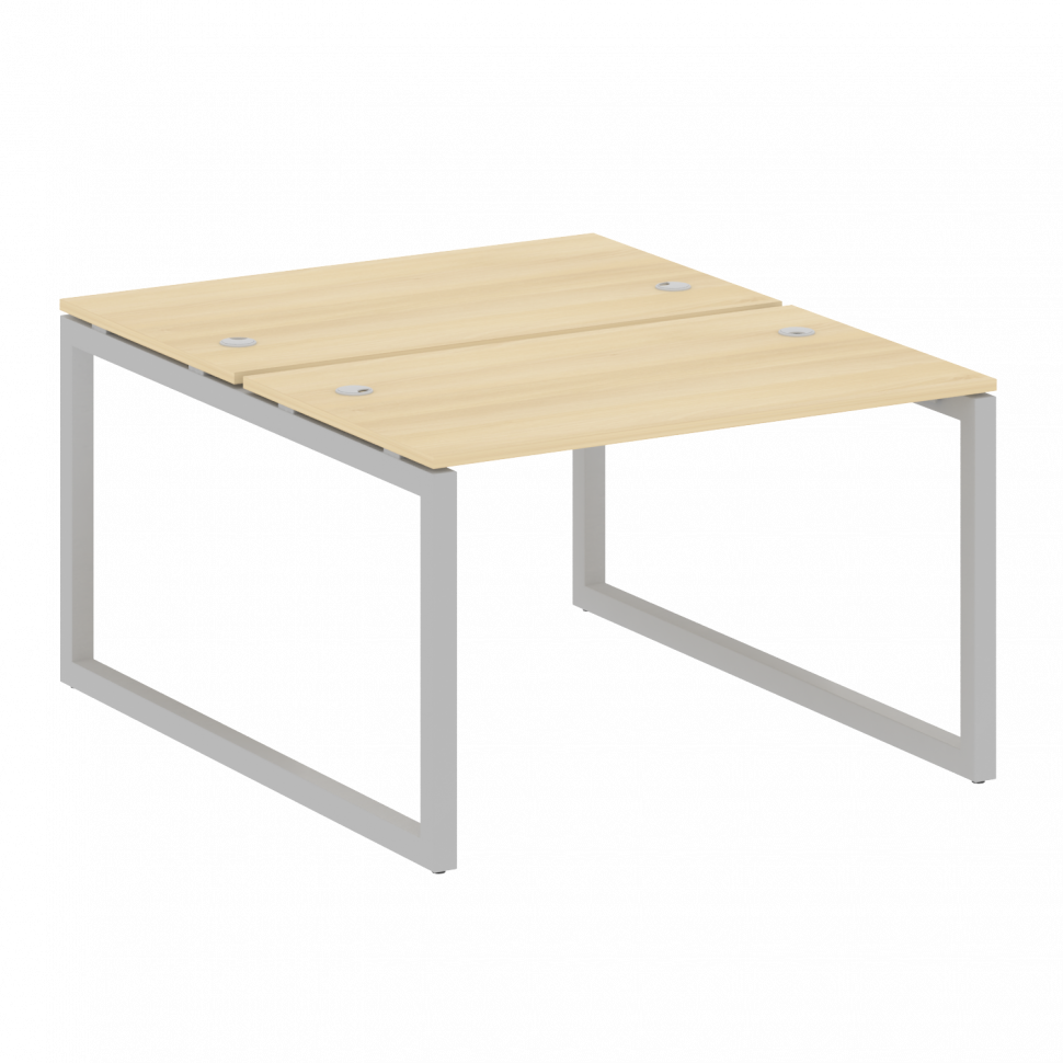 Metal System Quattro Рабочая станция на О-образном м/к 50БО.РАС-СП-2.2 Акация Лорка/Металл Серый 120