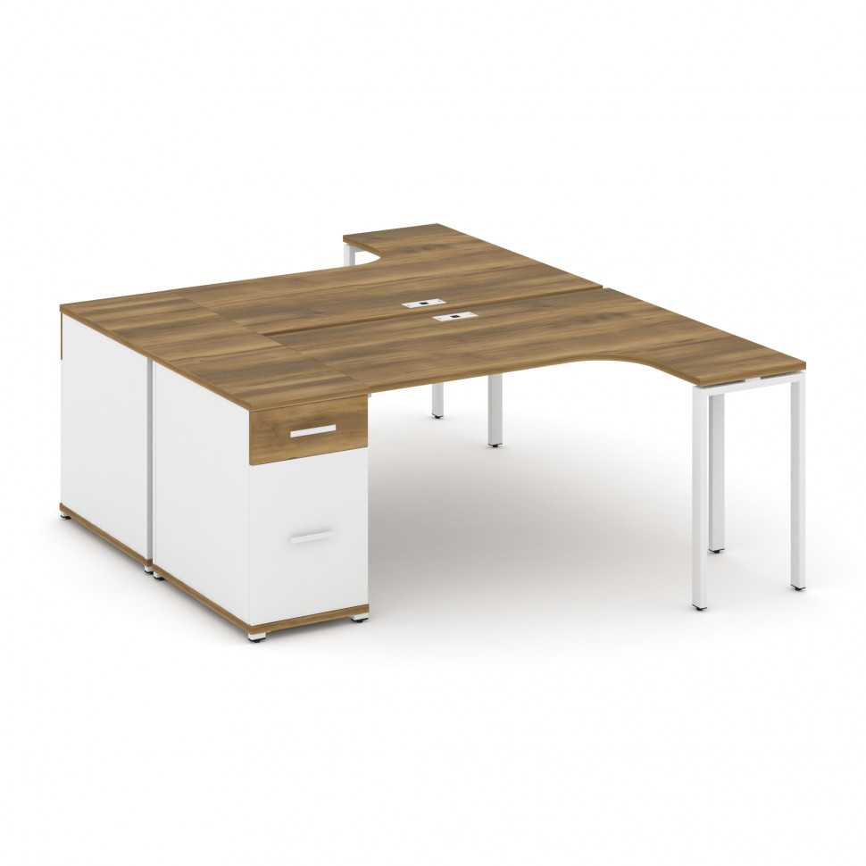 Concept Рабочая станция CN.DSA-403 W Сандал Янтарный/Белый Бриллиант/Металл Белый 1800*1180*750 Concept Рабочая станция CN.DSA-403 W Сандал Янтарный/Белый Бриллиант/Металл Белый 1800*1180*750