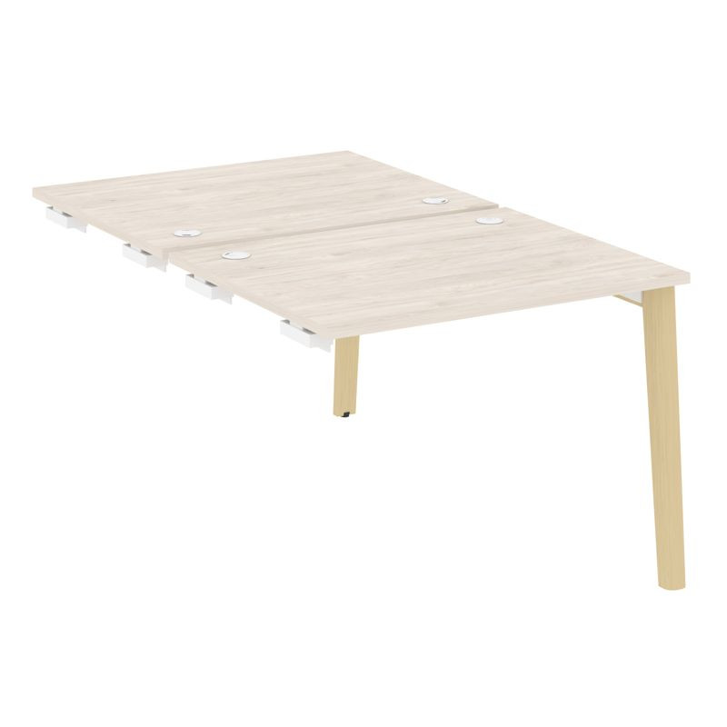 Onix Wood Стол-приставка двойной OW.D.SPR-1.8 Денвер Светлый/Дуб Светлый/Металл Белый 980*1635*750 Onix Wood Стол-приставка двойной OW.D.SPR-1.8 Денвер Светлый/Дуб Светлый/Металл Белый 980*1635*750