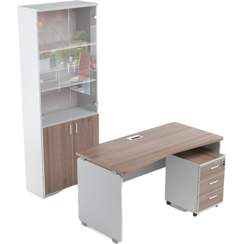 Стол письменный Easy Contour 1200х700 дуб шамони темный