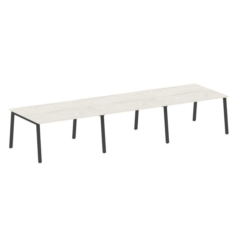 Metal System Переговорный стол (3 столешницы) на А-образном м/к БА.ПРГ-3.3 Дуб Наварра/Металл Антрац Metal System Переговорный стол (3 столешницы) на А-образном м/к БА.ПРГ-3.3 Дуб Наварра/Металл Антрац