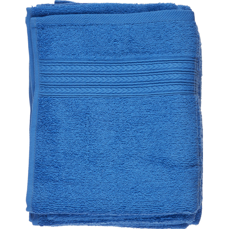 Набор полотенец махровых Luscan/бордюр 400г/м2, 50х90 ярк-син, 10шт/уп