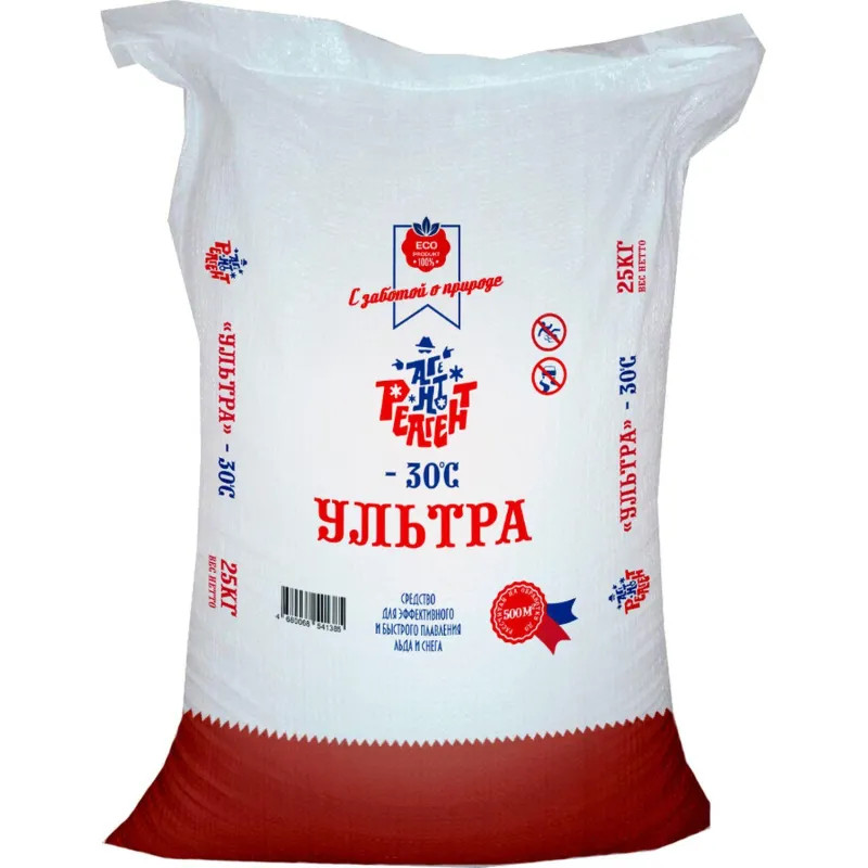 Реагент противогололедный Mr. Defroster Ультра мешок 25кг._СПб