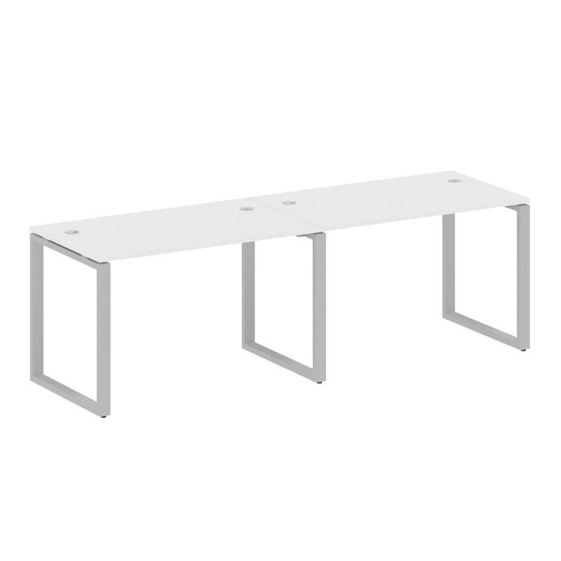 Metal System Рабочая станция на 2 места на О-образном м/к БО.СМ-2.2 Белый/Металл Серый 2400*720*750 Metal System Рабочая станция на 2 места на О-образном м/к БО.СМ-2.2 Белый/Металл Серый 2400*720*750