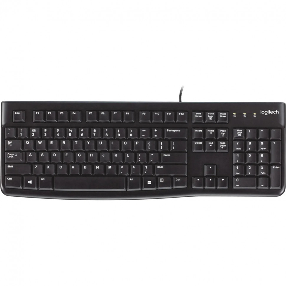 Клавиатура Logitech USB K120 ANSI EN/RU BLACK (920-002583)