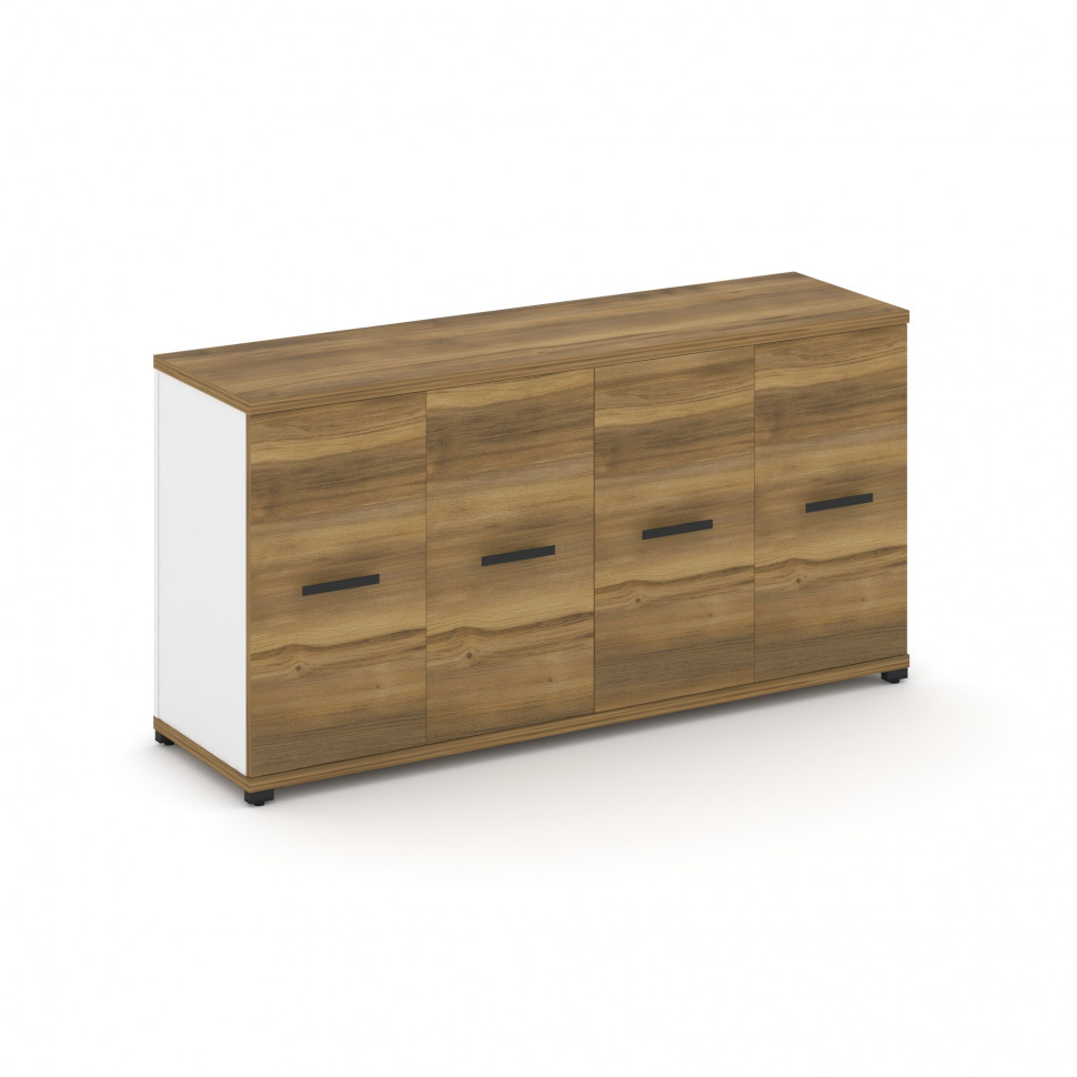 Concept Распаш. шкаф опорный/приставной CN.SOPR-005 B Сандал Янтарный/Белый Бриллиант/Металл Черный