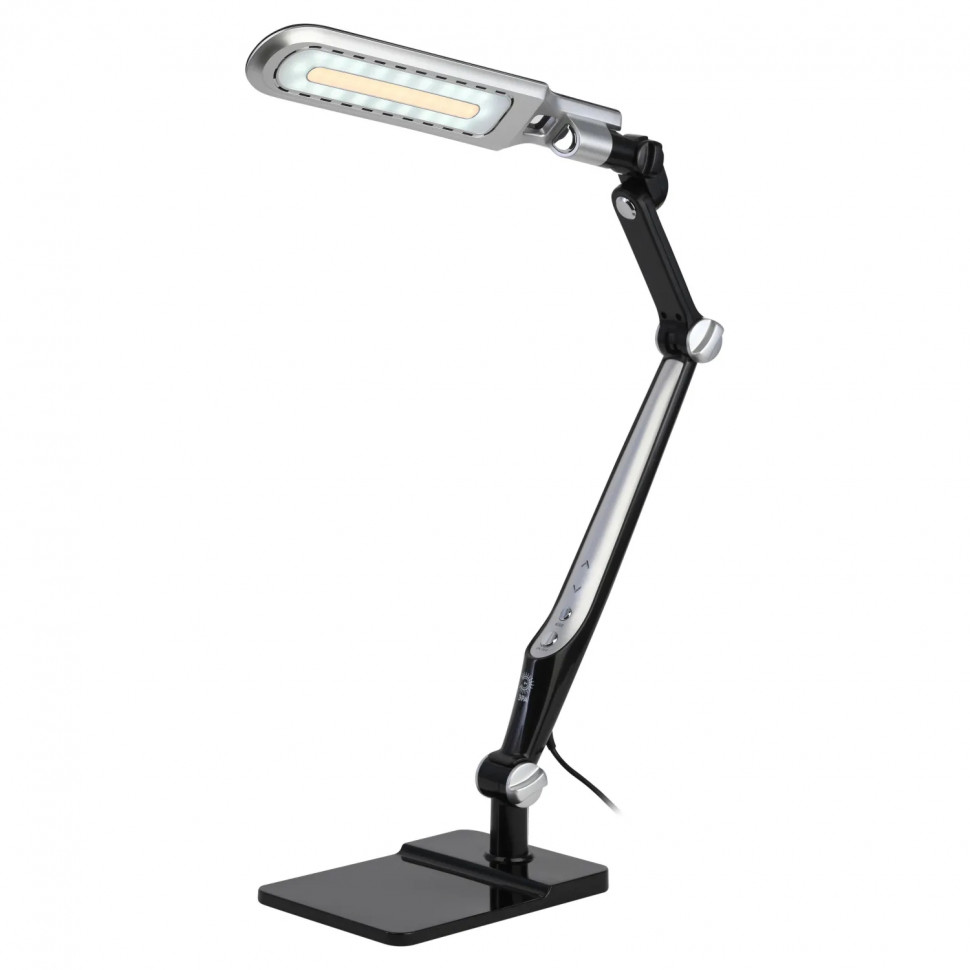 Светильник настольный ЭРА NLED-497-12W-BK светодиодный на струбцине, черный