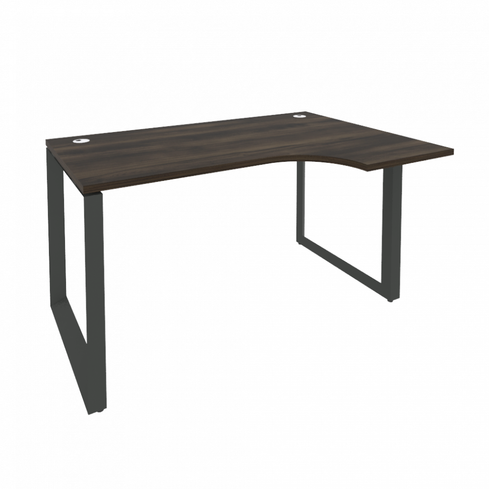 Onix Стол эргономичный правый на О-образном м/к O.MO-SA-2 (R) Дуб Мали/Металл Антрацит 1380*980*750