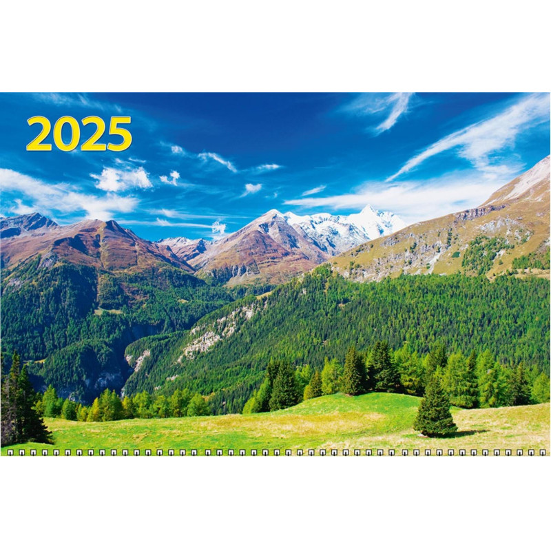 Календарь настен 3-х бл,2025,Горный пейзаж,офс,310х680,КБ04-25