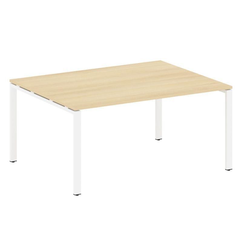 Metal System Переговорный стол (1 столешница) на П-образном м/к БП.ПРГ-1.4 Акация Лорка/Металл Белый Metal System Переговорный стол (1 столешница) на П-образном м/к БП.ПРГ-1.4 Акация Лорка/Металл Белый