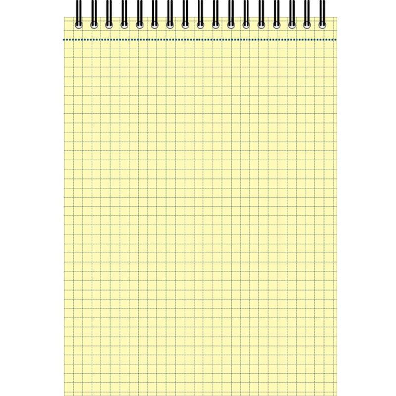 Блокнот 80л,кл,А4,Yellow Pad,спираль,тон.блок 70г/м