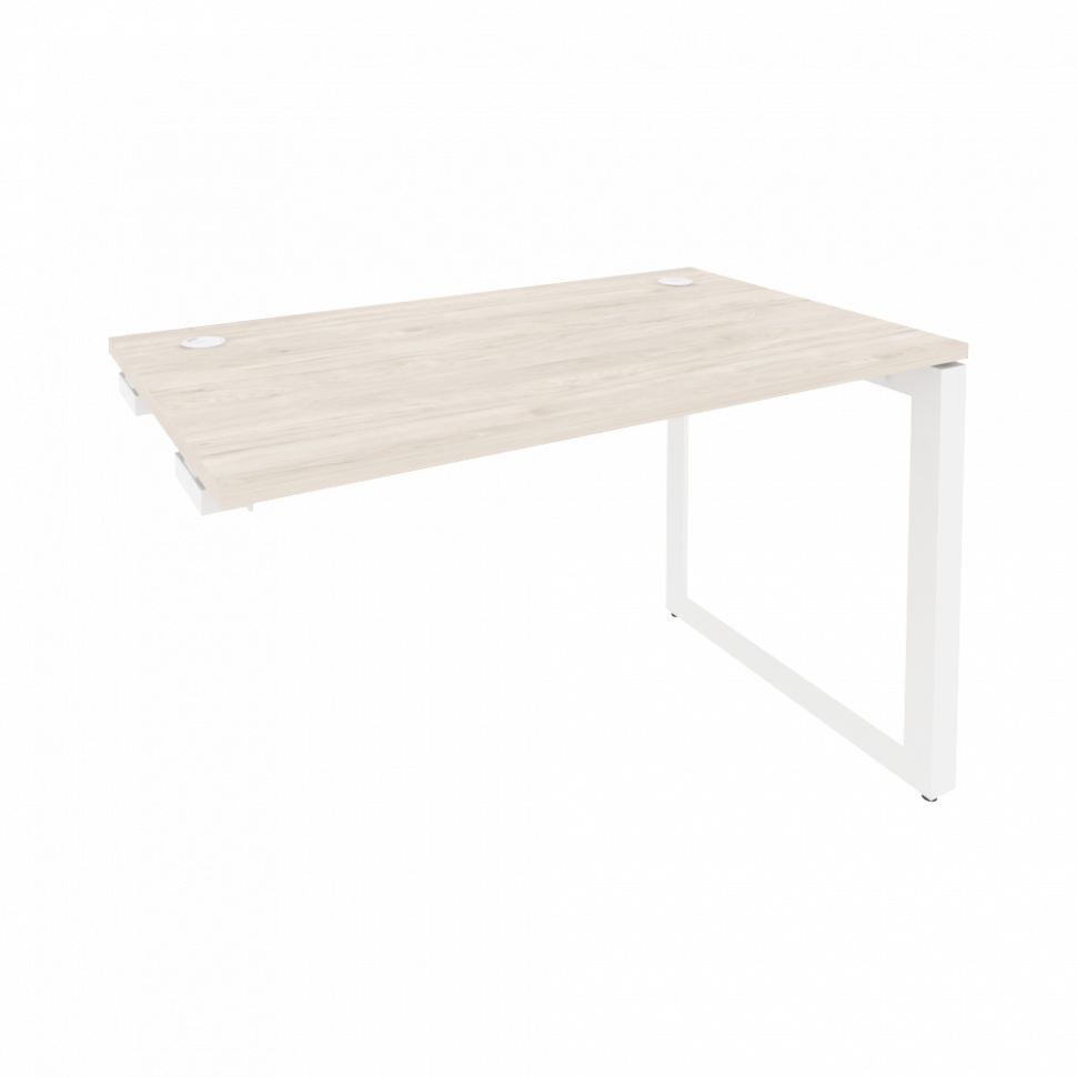 Onix Стол-приставка на О-образном м/к к опорным элементам O.MO-SPR-2.7 Денвер Светлый/Металл Белый 1 Onix Стол-приставка на О-образном м/к к опорным элементам O.MO-SPR-2.7 Денвер Светлый/Металл Белый 1