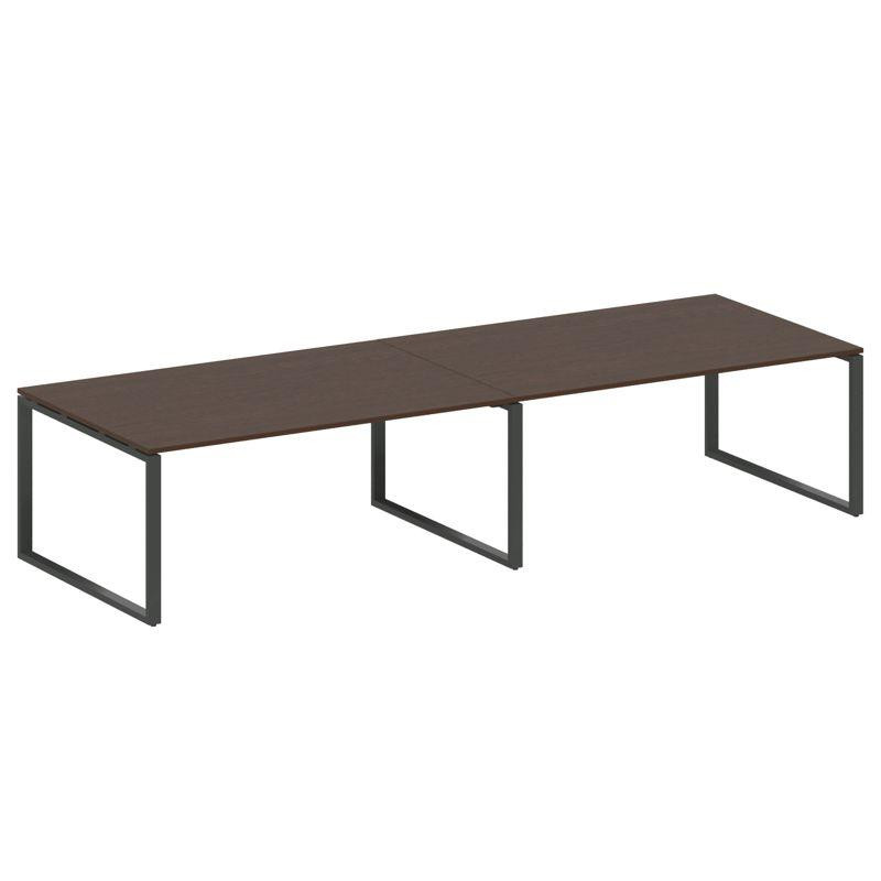 Metal System Переговорный стол (2 столешницы) на О-образном м/к БО.ПРГ-2.5 Венге Цаво/Металл Антраци Metal System Переговорный стол (2 столешницы) на О-образном м/к БО.ПРГ-2.5 Венге Цаво/Металл Антраци