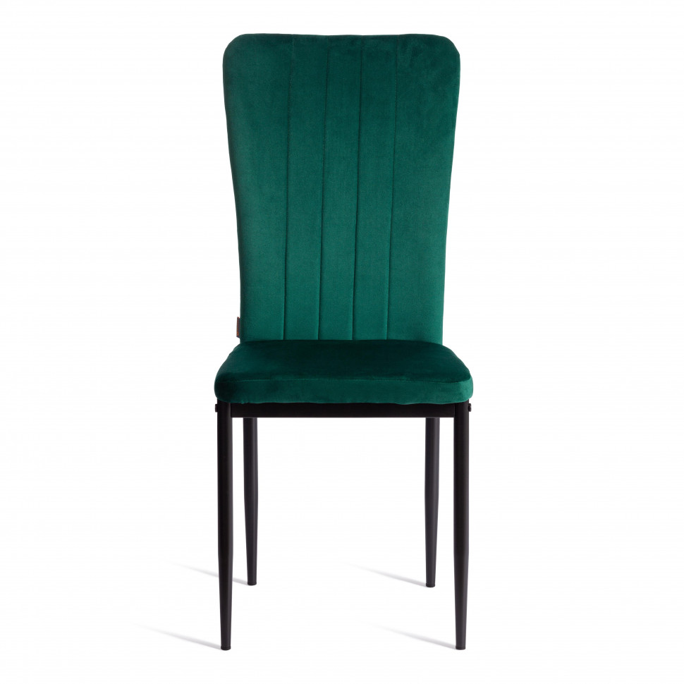 Стул VERTER (mod. BC577-DC) металл, флок, 41 х 52 х 95 см, Green (зеленый) HLR56 / черный