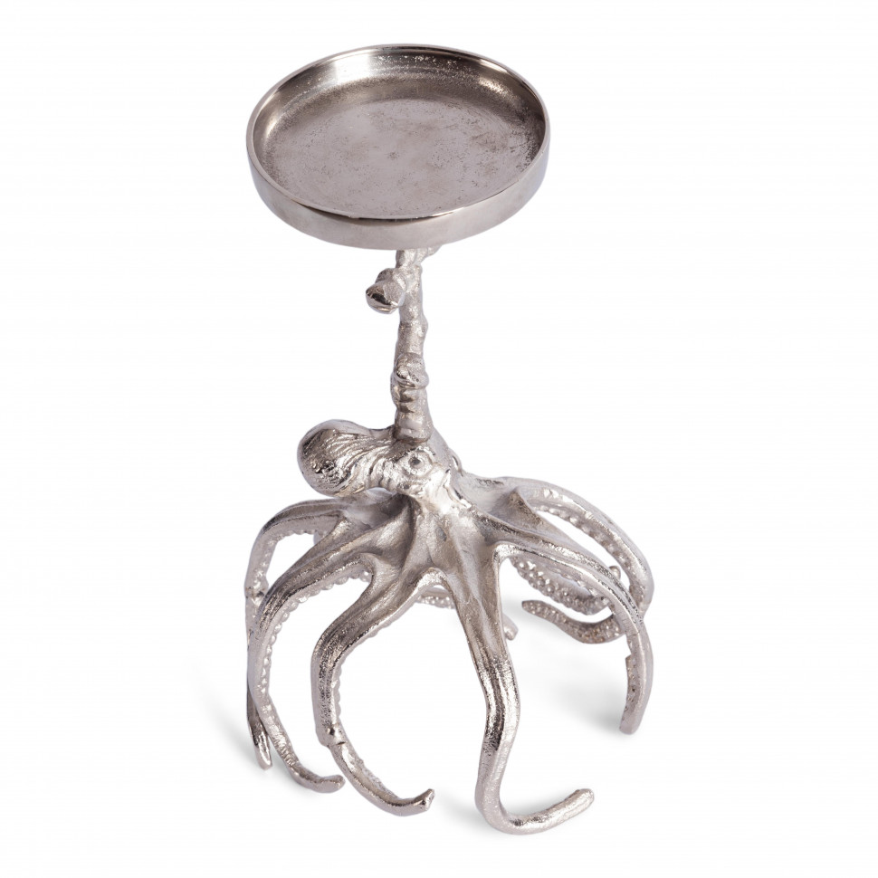 Подсвечник Secret De Maison OCTOPUS2 ( mod. 3933 ) алюминиевый сплав, 17x16,5x25,5 см, никель/nickel antique