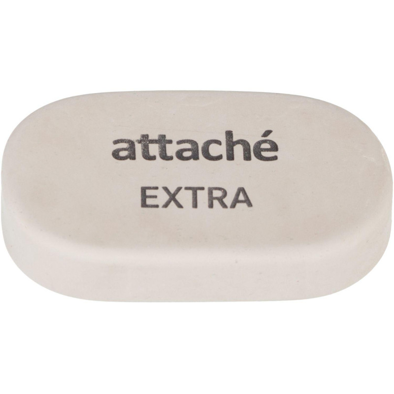 Ластик овальный Attache Extra, нат.каучук, 45x28x10мм, пастельн.ассорти