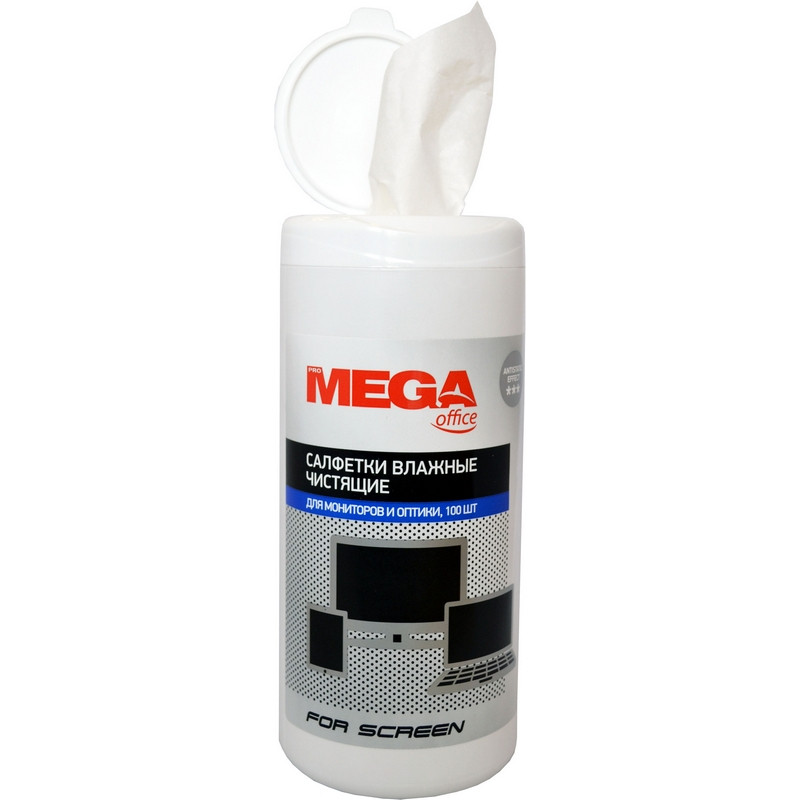 Салфетки д/экранов Luscan, туба, 100 шт, 130х170