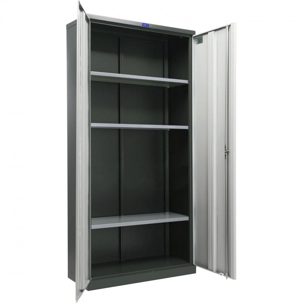 Шкаф для бумаг Cobalt Office 18 антрацит/серый (R7043/7038) 915х370х1830