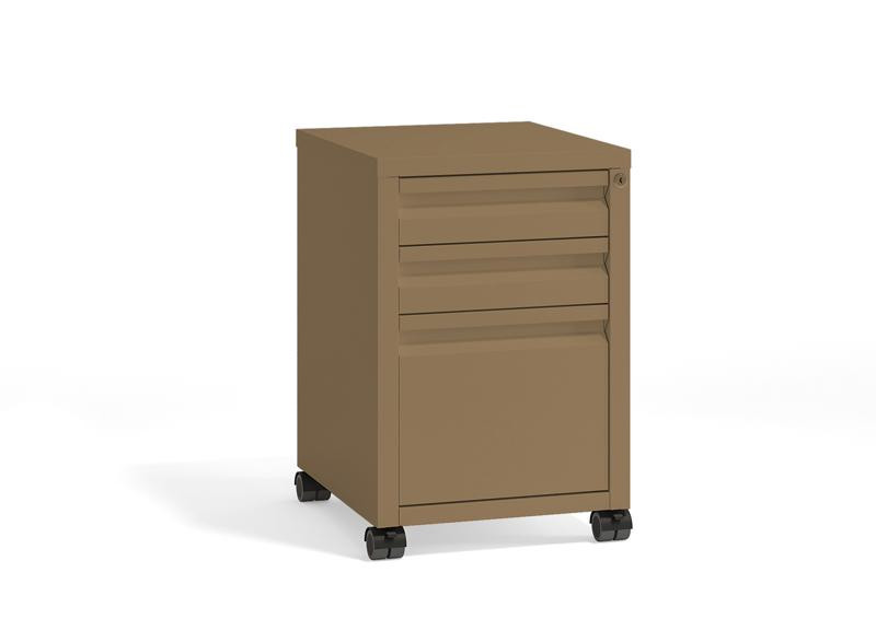 Riva Metal Тумба мобильная металлическая (центральный замок) RM.TM-21.1 Металл Латте 440*494*658