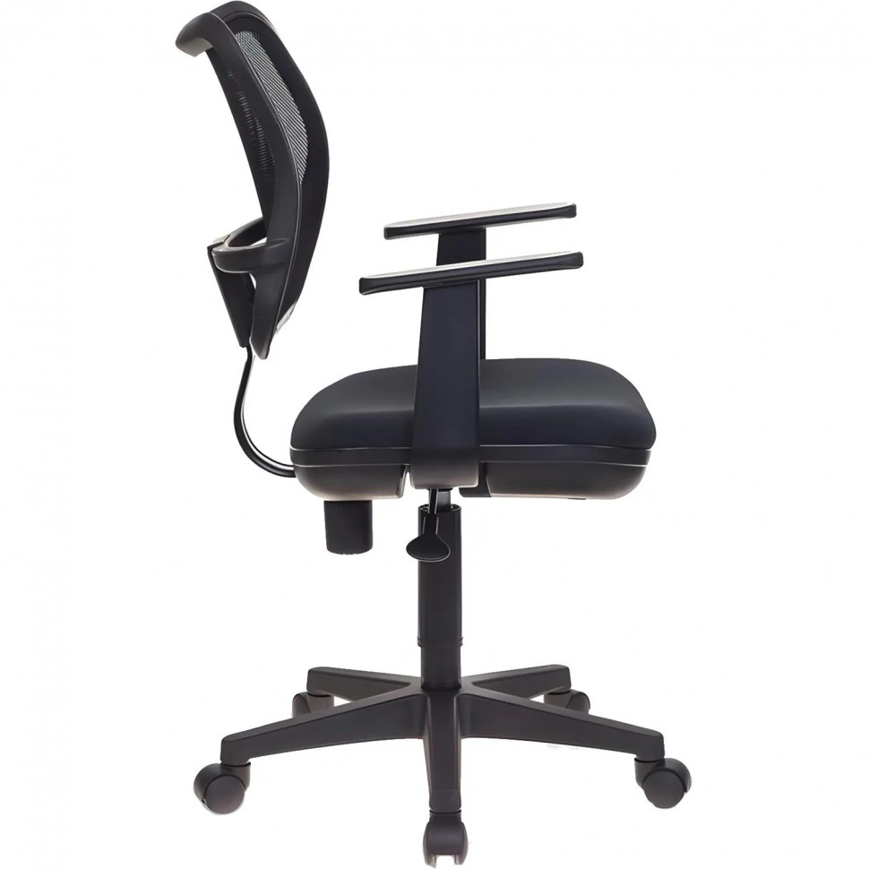 Кресло VB_CH797 сетка, локоть Т, ткань черная (664024)