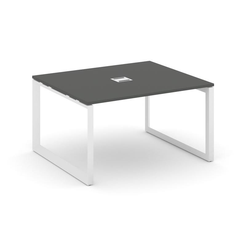 Style Project Стол переговорный SN-59O.SPRG-034 Антрацит/Металл Белый 1580*1180*750