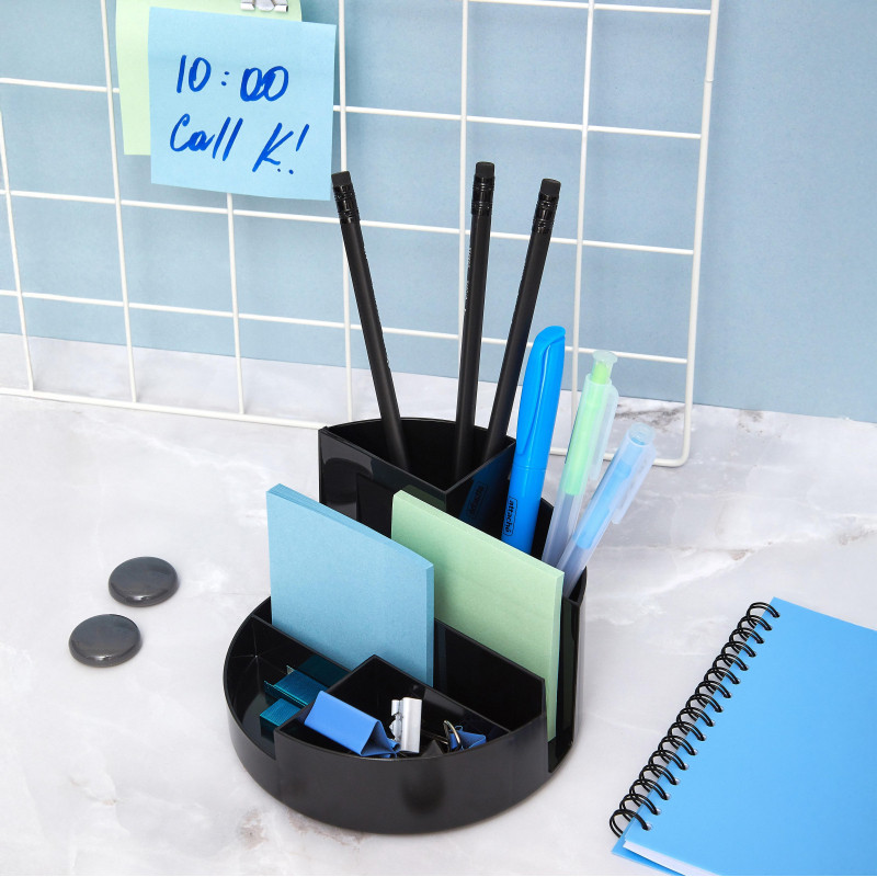 Подставка-органайзер д/канцеляр.мелочей Attache ПРОФИ 7 отд черный ОР01АЕ