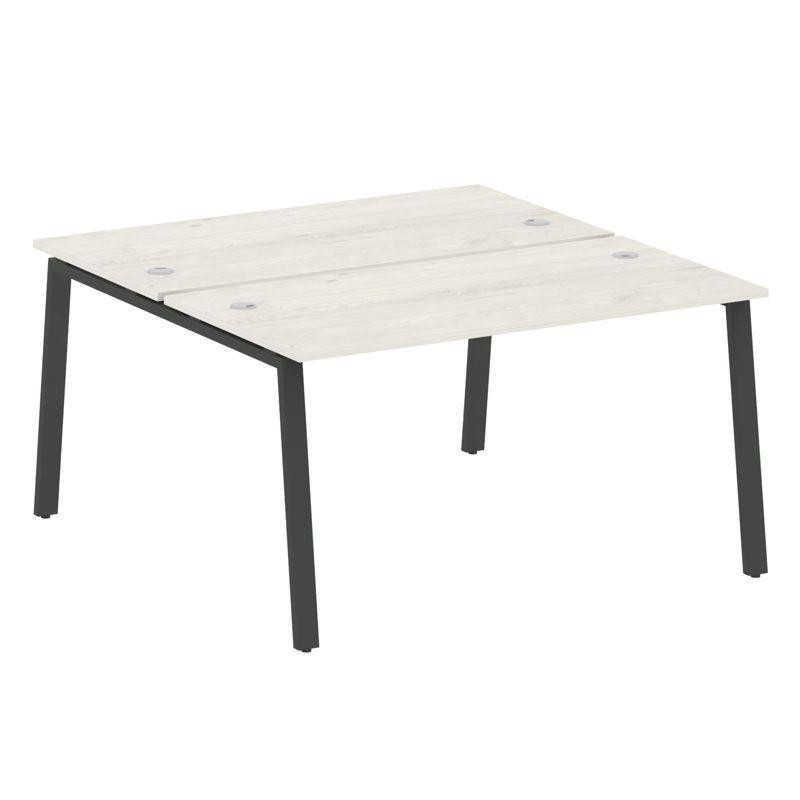 Metal System Рабочая станция на А-образном м/к БА.РАС-СП-2.3 Дуб Наварра/Металл Антрацит 1400*1475*7