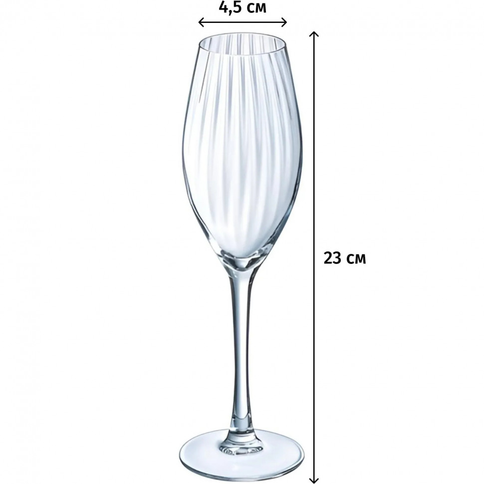 Набор бокалов для шампанского SERENA LINE 2шт 200мл