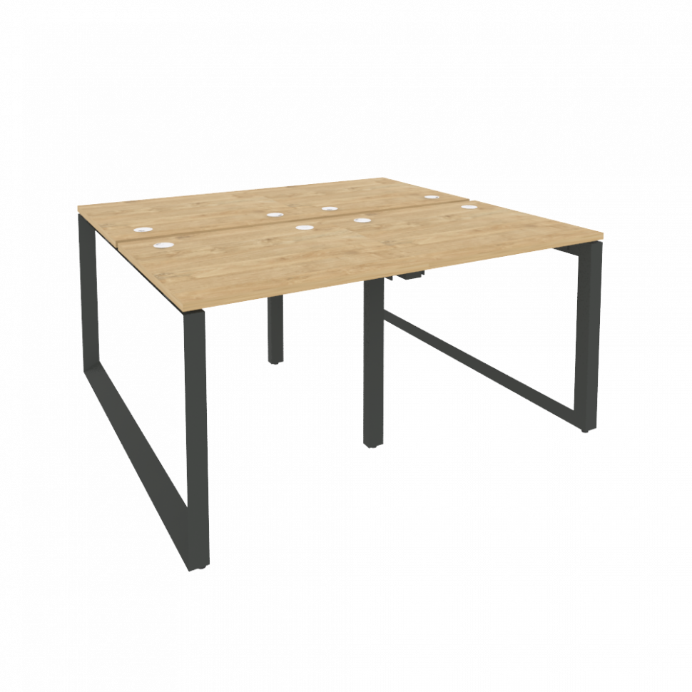 Onix Рабочая станция на О-образном м/к O.MO-D.RS-4.0.7 Тиквуд Светлый/Металл Антрацит 1560*1475*750