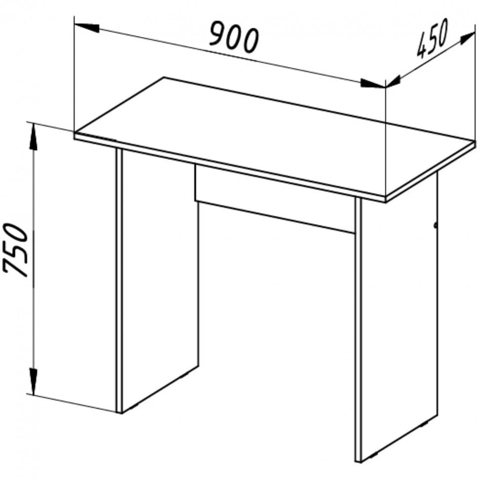Стол компьютерный TI_Сула шимо темный
