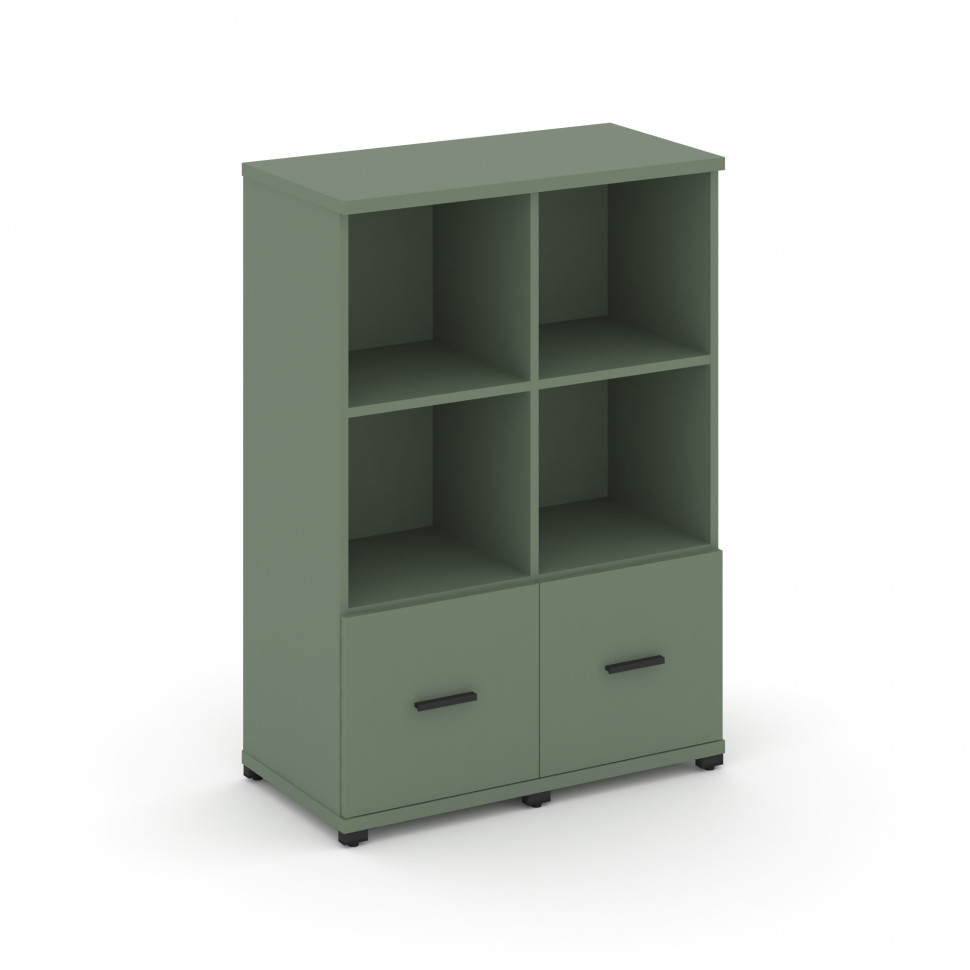 Concept Шкаф 2 узкие секции, 3 ниши CN.STU-321 B Кобо/Металл Черный 836*420*1186