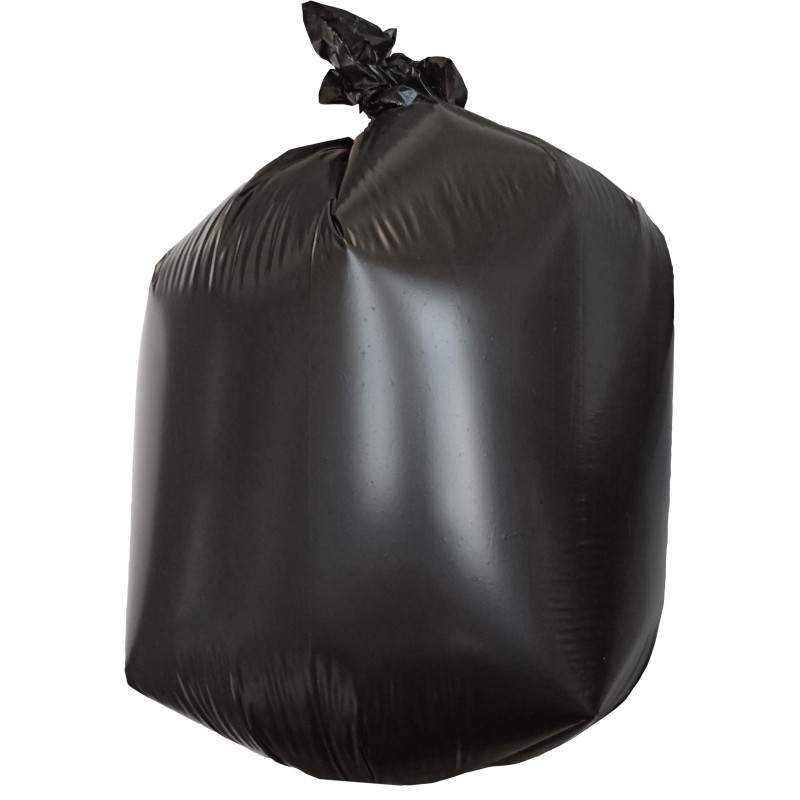 Мешки для мусора ПВД 30л 25мкм 50шт/рул черные 50x70см Luscan
