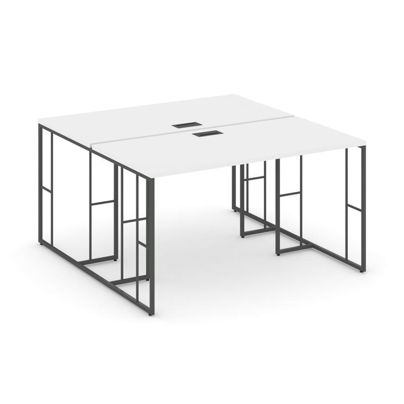 Rift Рабочая станция RF.DRS-002 Белый Бриллиант/Металл Антрацит 1180*1232*750