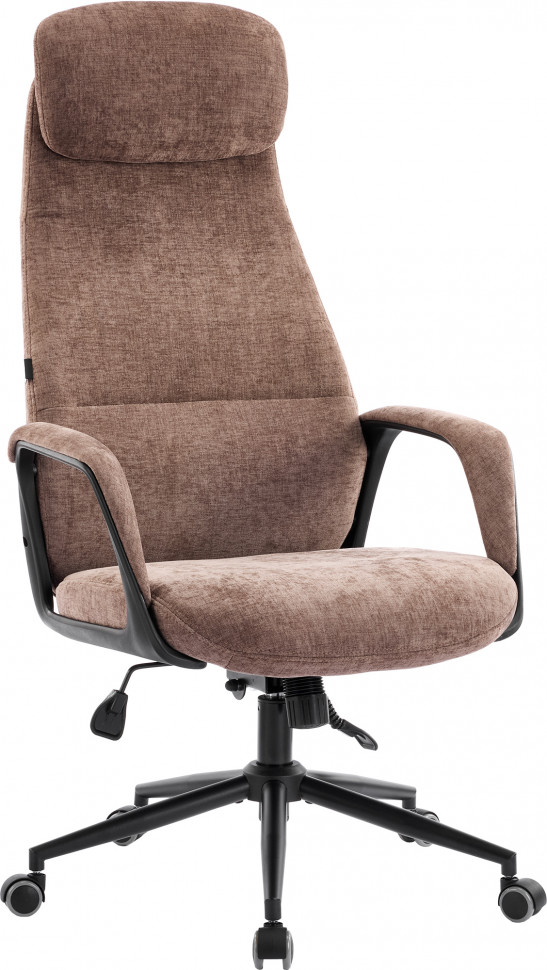 Кресло руководителя Everprof Otto Black (Отто Блэк) Ткань Коричневый