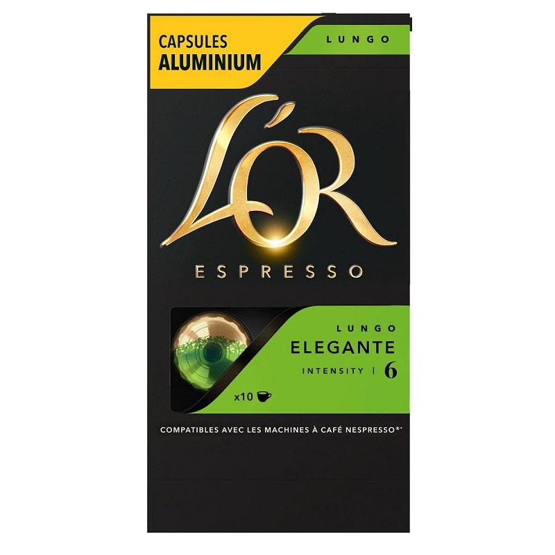 Кофе в капсулах L&#039;OR Espresso Lungo Elegante,10шт/уп