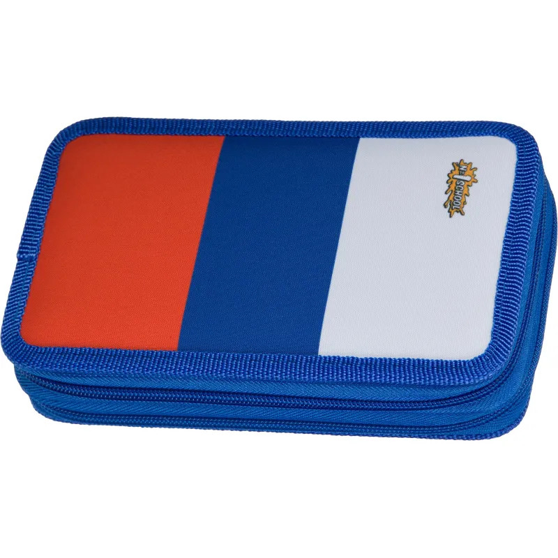 Пенал Триколор 2 отд., ткань,  190х110 мм, ПКТ 11-20