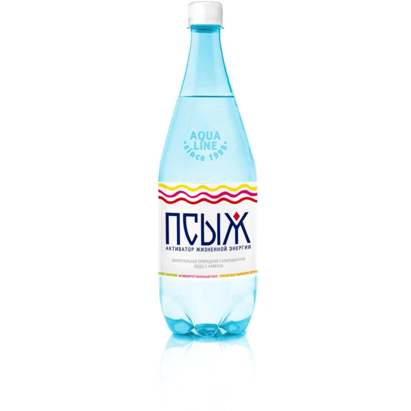 Вода минеральная Псыж лечебно-столовая газированная 1л пэт