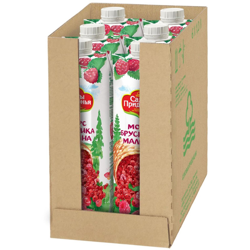 Морс Сады Придонья бруснично-малиновый 1л